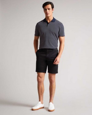 Black Ted Baker Ashfrd Chino Shorts | ZA0001049