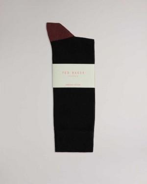 Black Ted Baker Clasic Plain Socks | ZA0002058