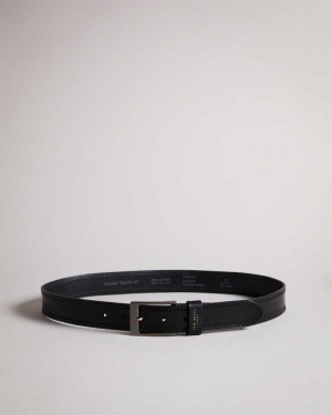 Black Ted Baker Crikitt Cricket Stitch Belt | ZA0001759