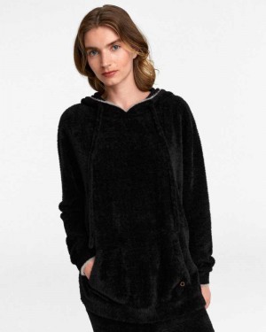 Black Ted Baker Flosss Cosy Hoodie | ZA0000817