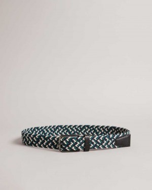 Black Ted Baker Strech Woven Elastic Belt | ZA0001797