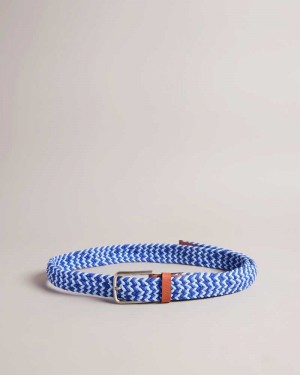 Blue Ted Baker Callen Woven Elasticated Belt | ZA0001790