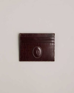 Brown Chocolate Ted Baker Tobies T Monogram Card Holder | ZA0000368