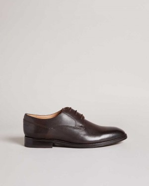 Brown Ted Baker Kampten Formal Leather Derby Shoes | ZA0001616