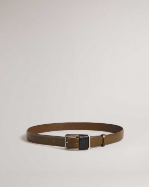 Brown Ted Baker Koen Centre Bar Buckle Belt | ZA0001786