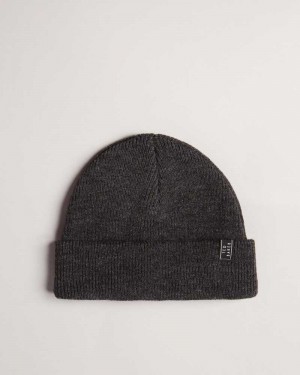 Charcoal Ted Baker Benit Knitted Beanie | ZA0001869