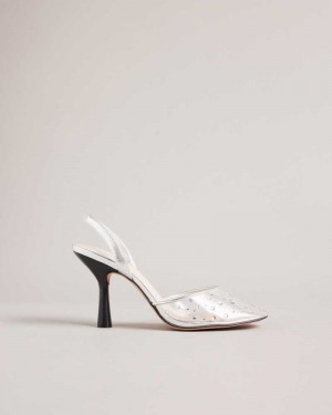 Clear Ted Baker Larlar Slingback Diamante Heels | ZA0001645