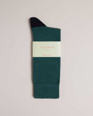 Dark Green Ted Baker Clasic Plain Socks | ZA0002062