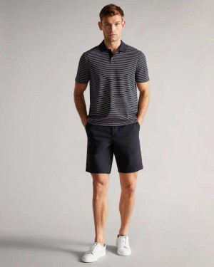 Dark Navy Ted Baker Ashfrd Chino Shorts | ZA0001036