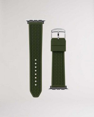 Green Ted Baker Stropp Green Silicone Apple Watch Strap | ZA0002102