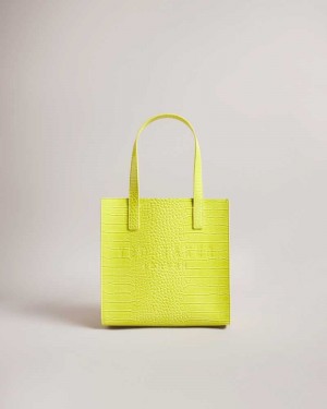 Lime Ted Baker Reptcon Croc Detail Small Icon Bag | ZA0000470