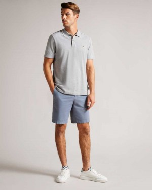 Medium Blue Ted Baker Ashfrd Chino Shorts | ZA0001052