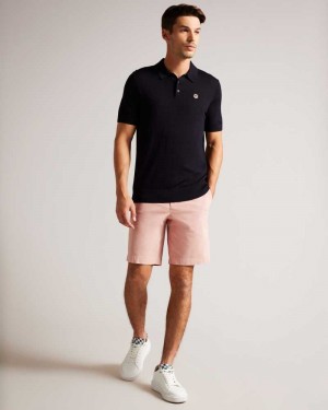 Medium Pink Ted Baker Ashfrd Chino Shorts | ZA0001037