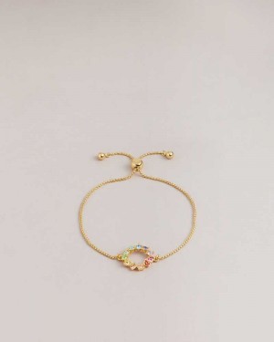 Multicoloured Ted Baker Cresta Crystal Hoop Bracelet | ZA0001898