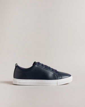 Navy Ted Baker Artem Webbing Detail Cupsole Sneakers | ZA0001722