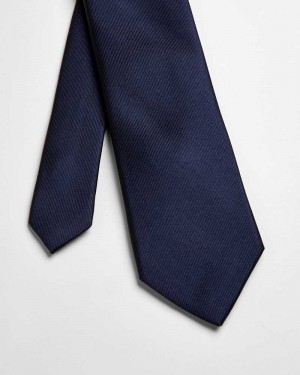 Navy Ted Baker Blula Twill Silk Tie | ZA0001096