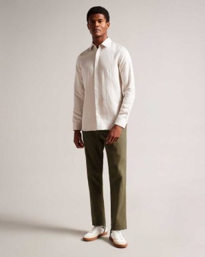 Olive Ted Baker Genbee Casual Relaxed Chinos | ZA0001550