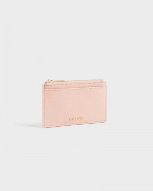 Pale Pink Ted Baker Briell Zip Card Holder | ZA0000348