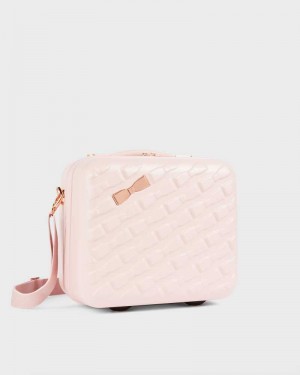 Pink Ted Baker Beelle Bow Detail Vanity Case | ZA0000422