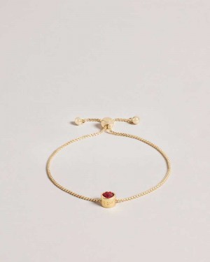 Red Ted Baker Harock Glass Heart Bracelet | ZA0001900