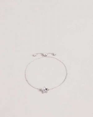 Silver Colour Ted Baker Braidn Blossom Bracelet | ZA0001895