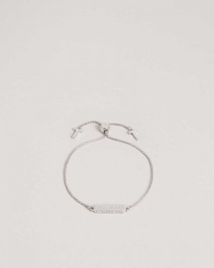 Silver Colour Ted Baker Saraio Sparkle Bar Bracelet | ZA0001887