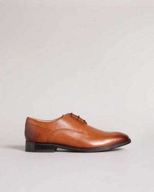 Tan Ted Baker Kampten Formal Leather Derby Shoes | ZA0001618