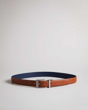 Tan Ted Baker Karmer Reversible Leather Belt | ZA0001774