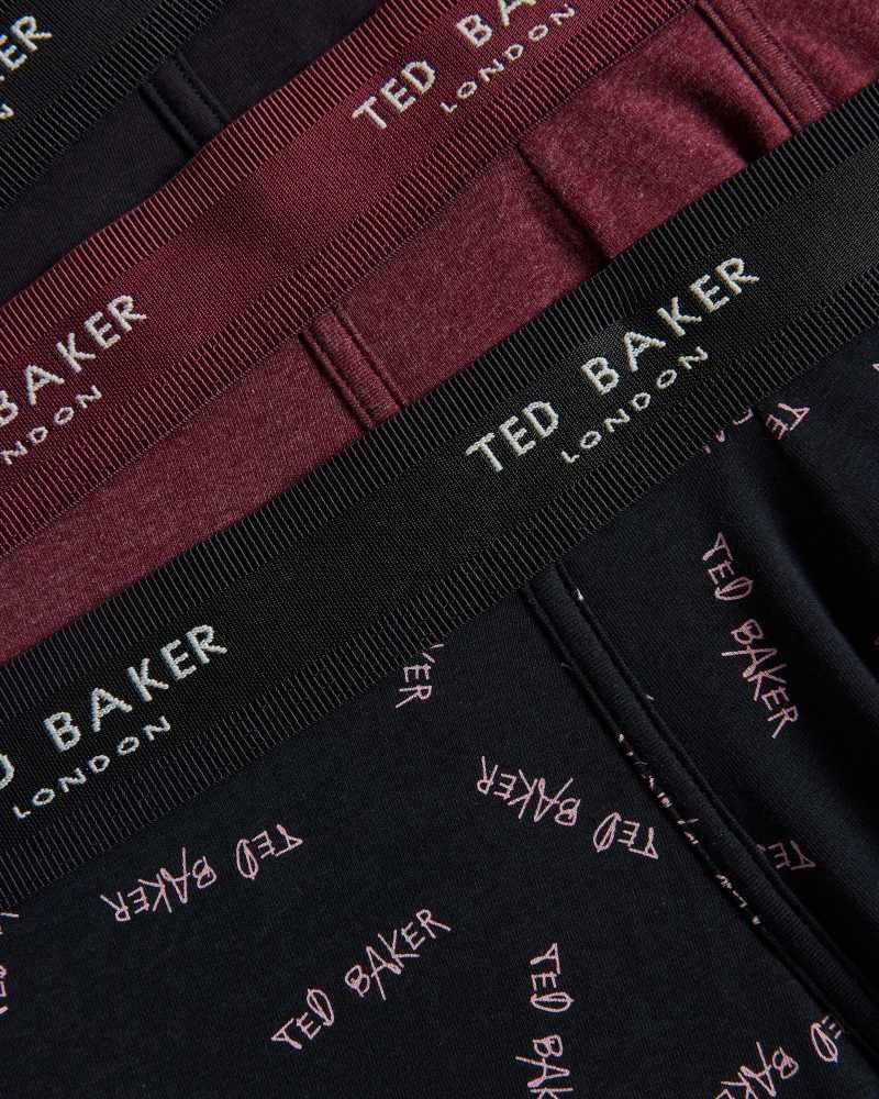 Assorted Ted Baker Kabel Three Pack Of Assorted Cotton Trunks | ZA0001594