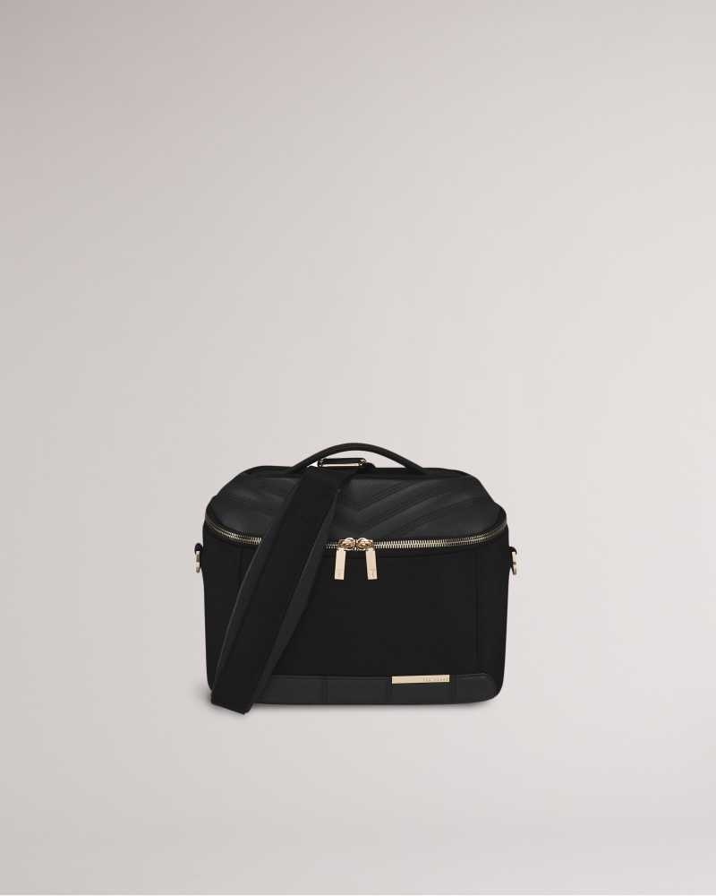 Black Ted Baker Almie Softside Vanity Case | ZA0000421