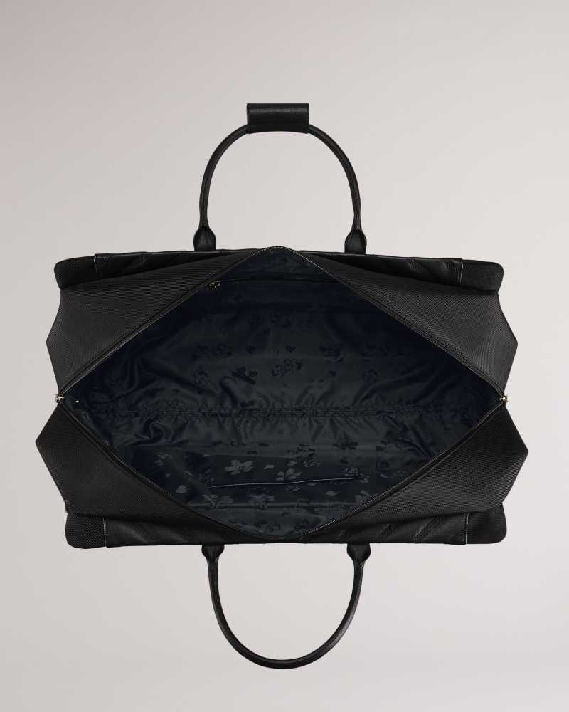 Black Ted Baker Amaiya Softside Large Trolley Duffle Bag | ZA0000477