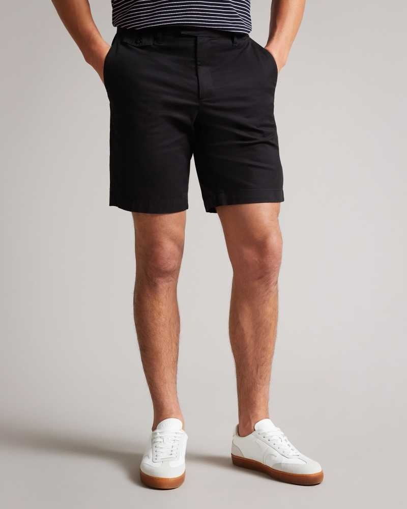 Black Ted Baker Ashfrd Chino Shorts | ZA0001049