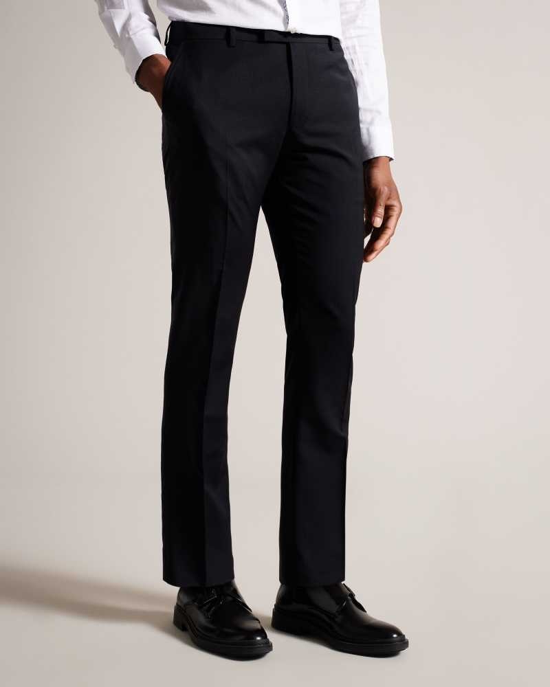 Black Ted Baker Blaisur Black Wool Blend Suit | ZA0001124