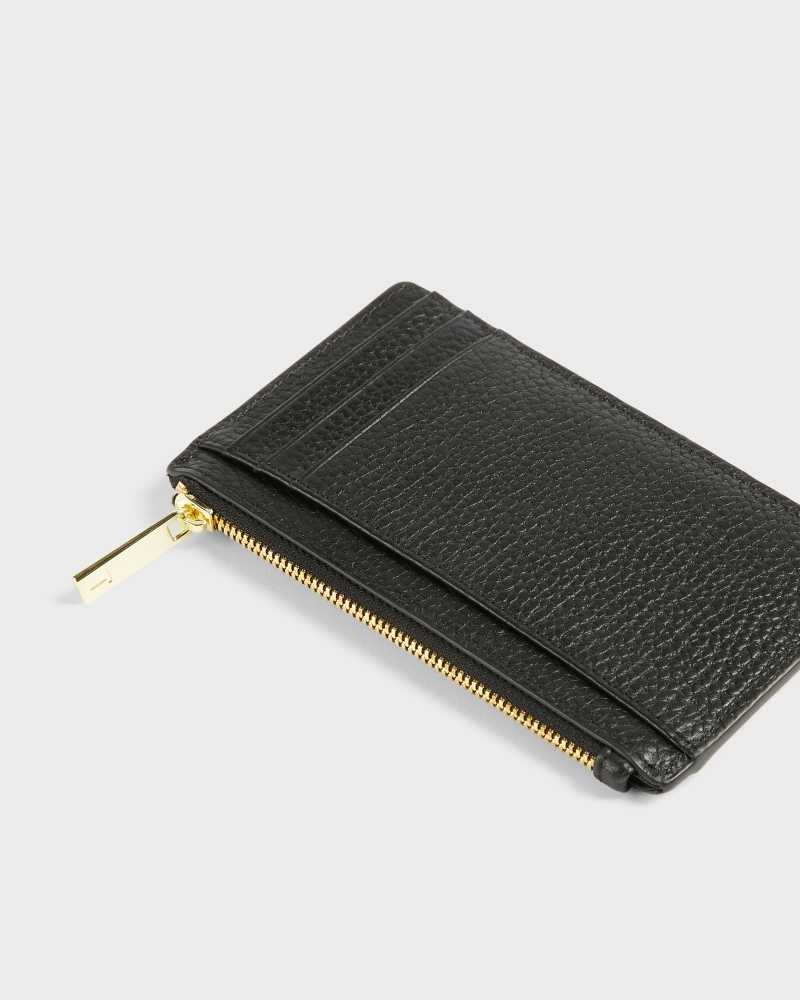 Black Ted Baker Briell Zip Card Holder | ZA0000394