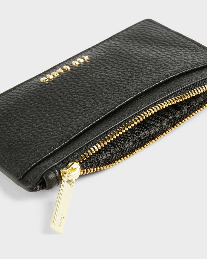 Black Ted Baker Briell Zip Card Holder | ZA0000394