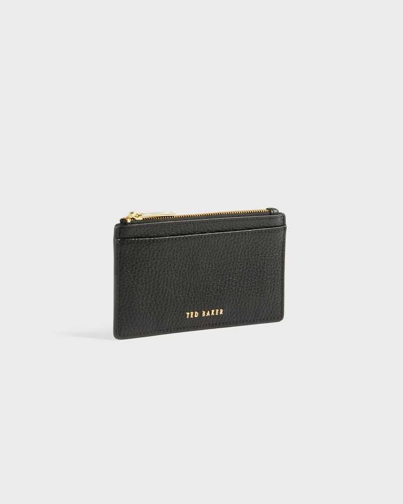 Black Ted Baker Briell Zip Card Holder | ZA0000394