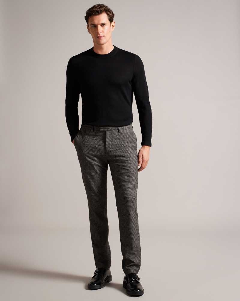 Black Ted Baker Carnby Lightweight Wool Jumper | ZA0000784