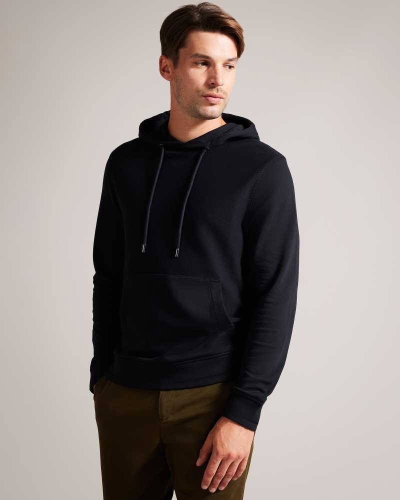 Black Ted Baker Ellja Long Sleeve Cotton Twill Hoodie | ZA0001419