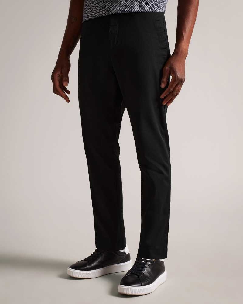 Black Ted Baker Genbee Casual Relaxed Chinos | ZA0001568