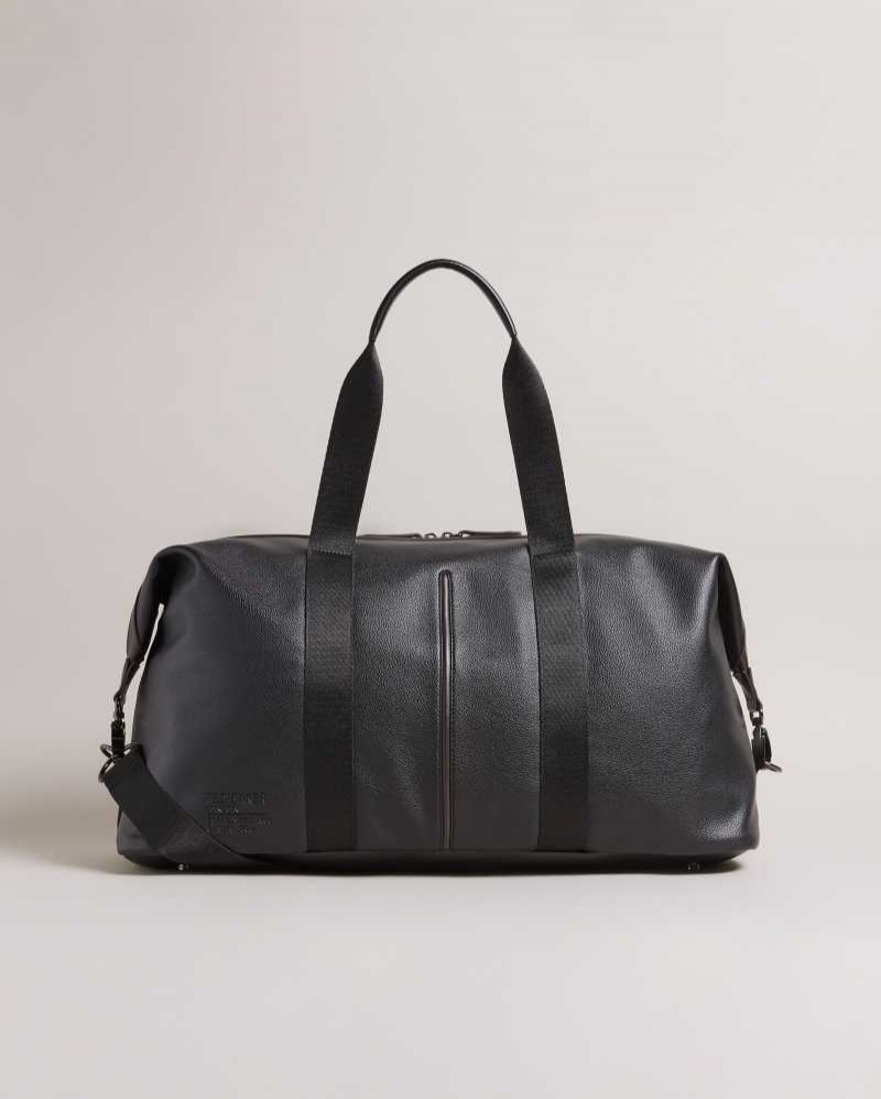 Black Ted Baker Josua Faux Leather Holdall | ZA0000532