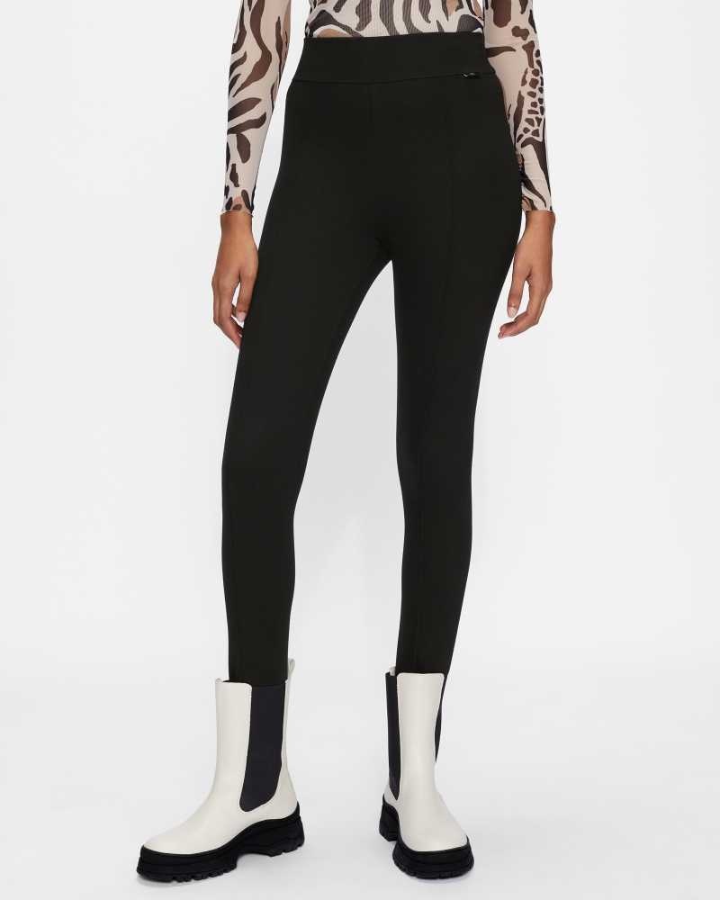 Black Ted Baker Lorraz Jersey Stirrup Leggings | ZA0001472