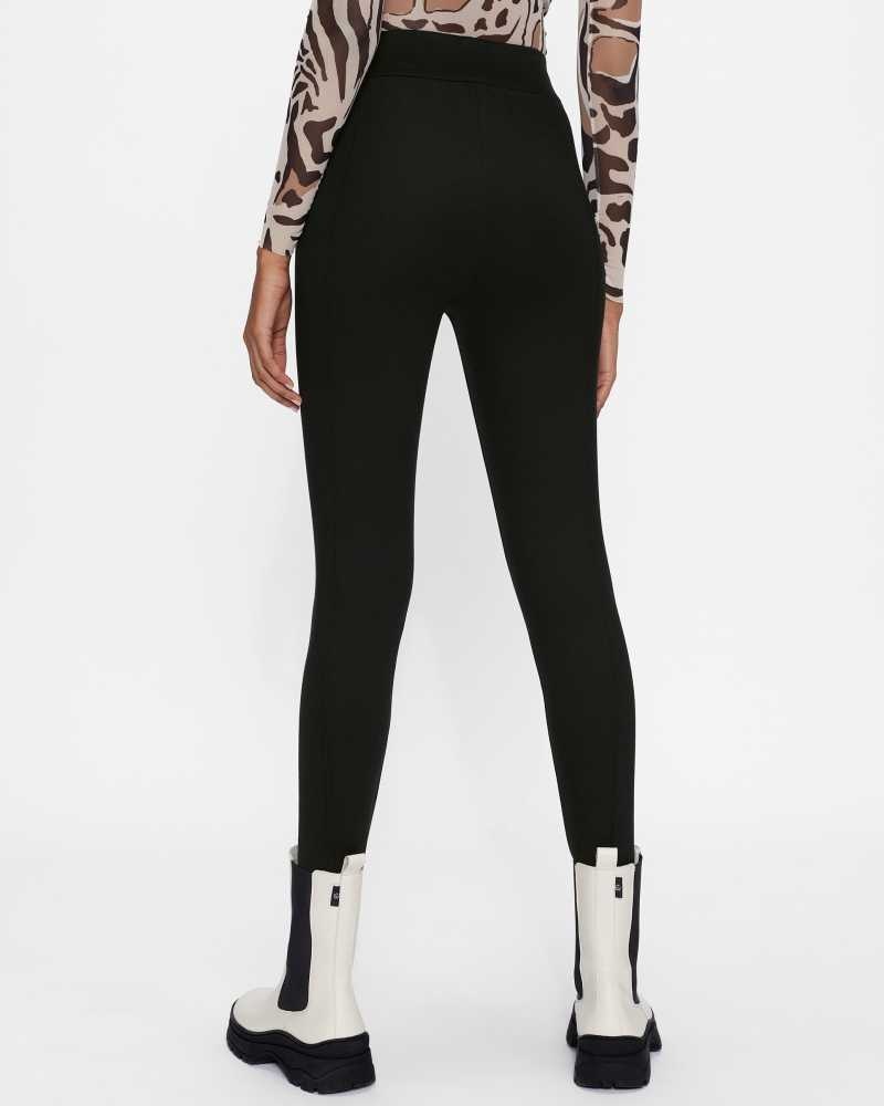 Black Ted Baker Lorraz Jersey Stirrup Leggings | ZA0001472