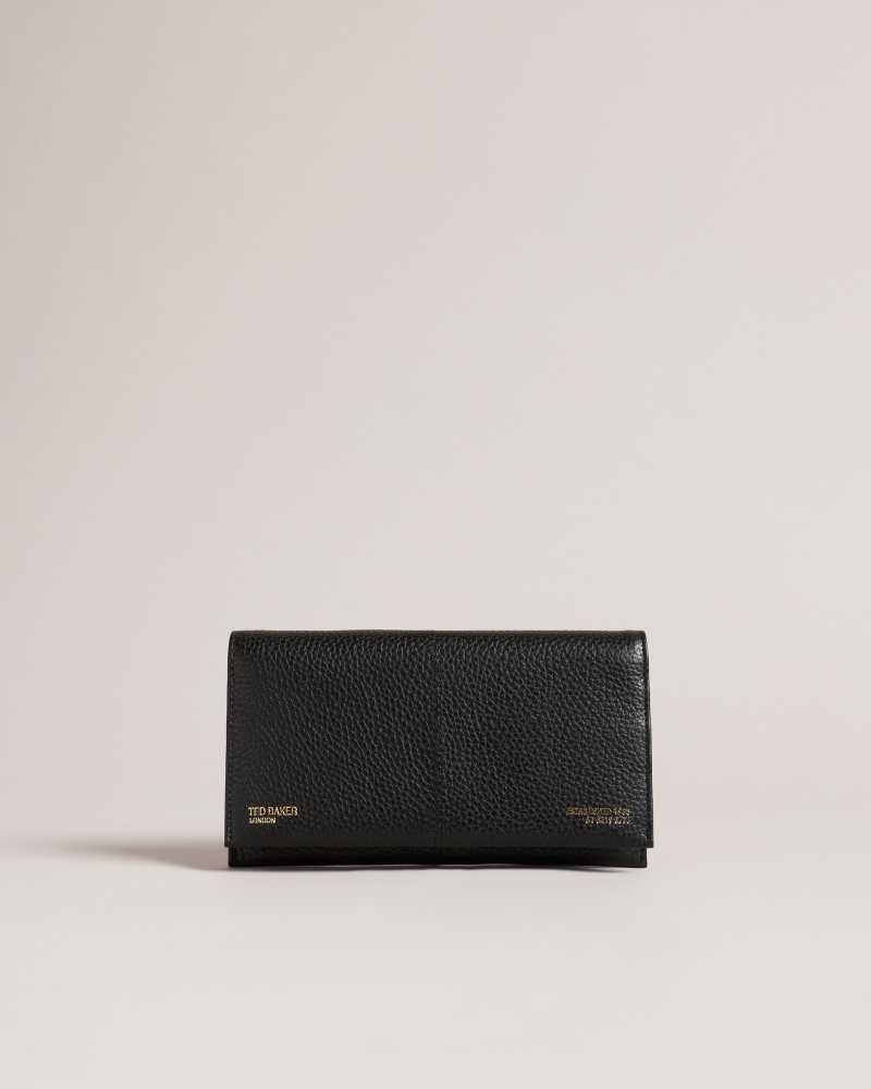 Black Ted Baker Nishi Leather Clutch | ZA0000313