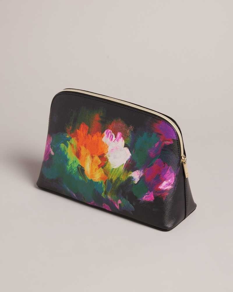 Black Ted Baker Peracon Art Print Washbag | ZA0000522