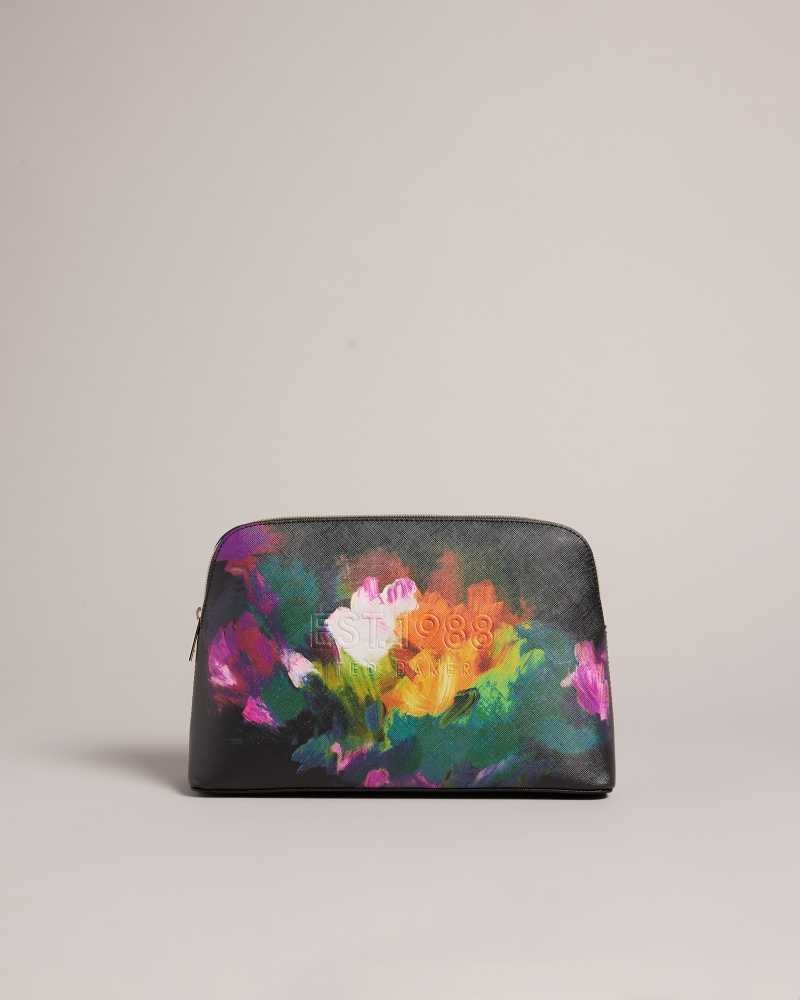 Black Ted Baker Peracon Art Print Washbag | ZA0000522