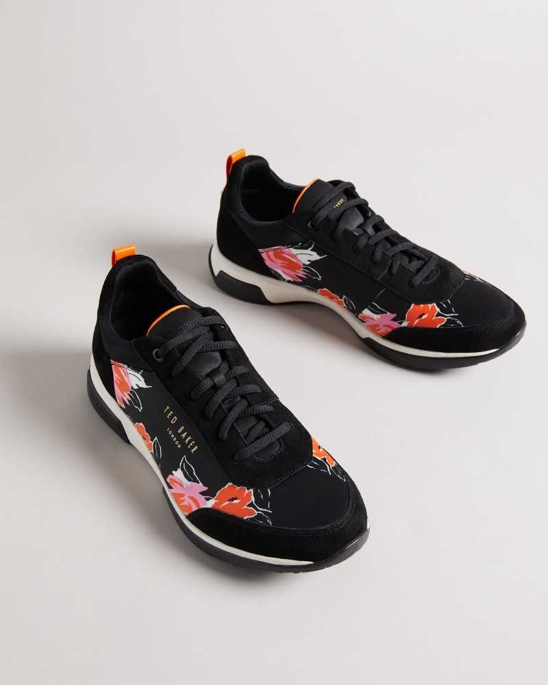 Black Ted Baker Raffina Bolt On Running Sneakers | ZA0001725