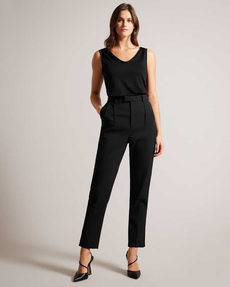 Black Ted Baker Shavon V Front Vest | ZA0001598