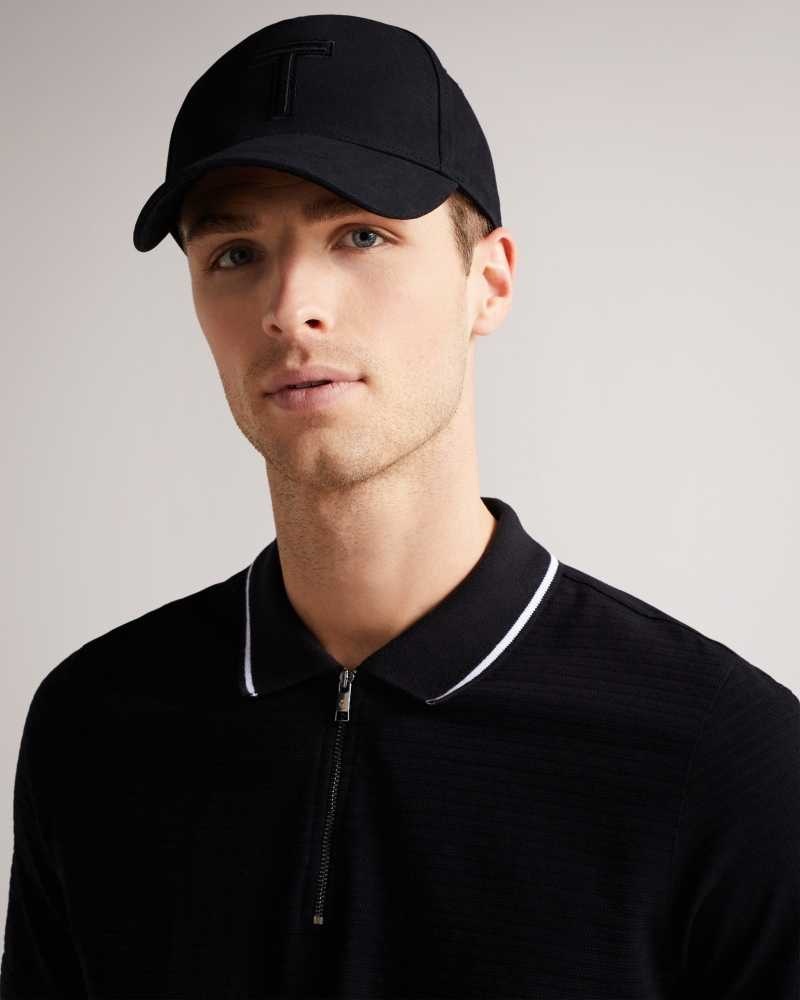 Black Ted Baker Tristen Baseball Cap | ZA0001840