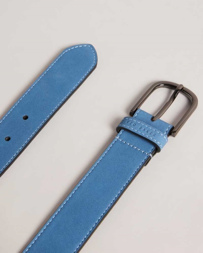 Blue Ted Baker Grisham Leather Belt | ZA0001746