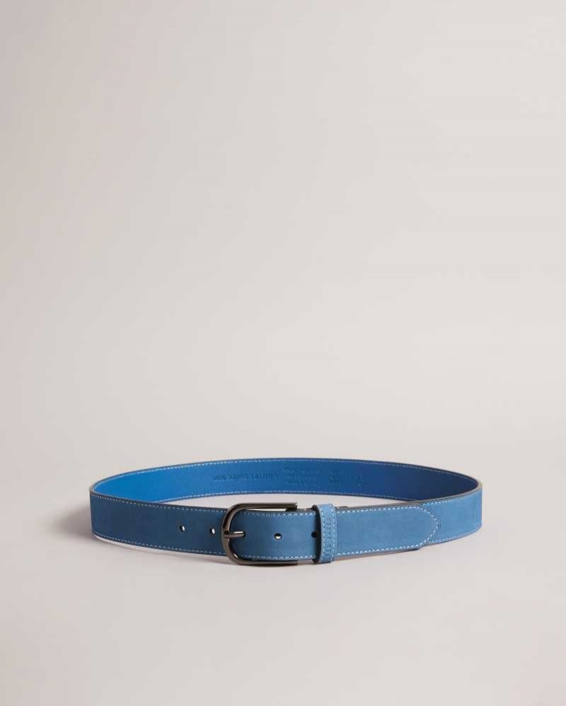 Blue Ted Baker Grisham Leather Belt | ZA0001746